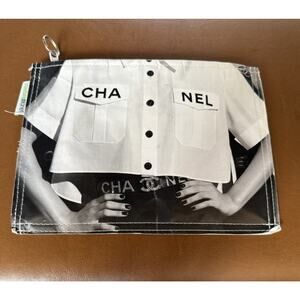 CouturePlanet Lauren Clutch Chanel Newspaper Cosmetic Bag